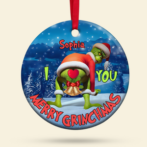 Personalized Gifts For Couples, Funny Christmas Ceramic Ornament DN100