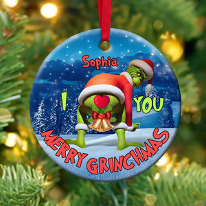 Personalized Gifts For Couples, Funny Christmas Ceramic Ornament DN100