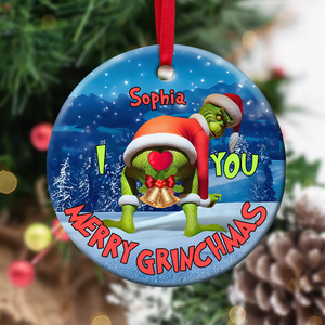 Personalized Gifts For Couples, Funny Christmas Ceramic Ornament DN100