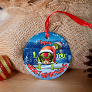 Personalized Gifts For Couples, Funny Christmas Ceramic Ornament DN100