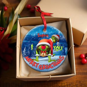 Personalized Gifts For Couples, Funny Christmas Ceramic Ornament DN100