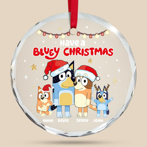 Personalized Gifts For Family Christmas Ornament - Buey Dog Family Standing Together - TM03 DN100