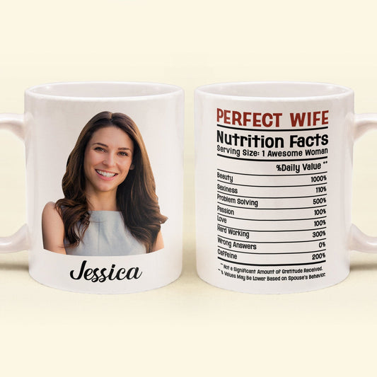 Photo Inserted_ Perfect Wife Nutrition Facts Personalized Mug 1