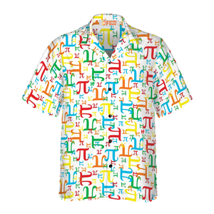 Pieces Of Pi Math Teacher Shirt For Men V1 Hawaiian Shirt