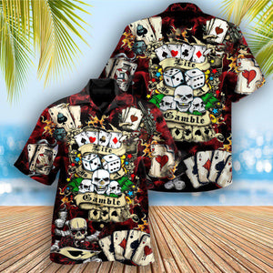 Poker Gambling Poker Take The Risk Or Lose The Chance - Hawaiian Shirt