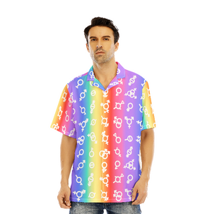 Pride Month Flag LGBT Rainbow Gender Aloha Hawaiian Shirts