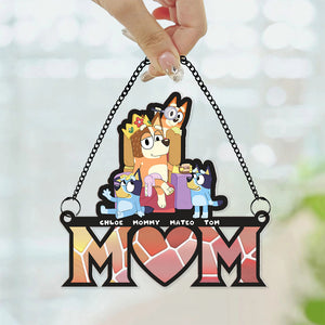Queen BL Funny - Gifts For Mom - Personalized Window Hanging Suncatcher Ornament