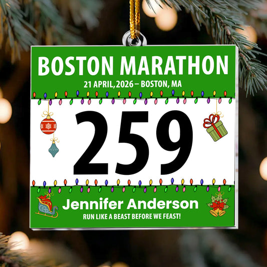 Race Bib For Runner Personalized Acrylic Ornament_1_bb1745d0 4d72 46e3 a3f1 e153f176ebbc