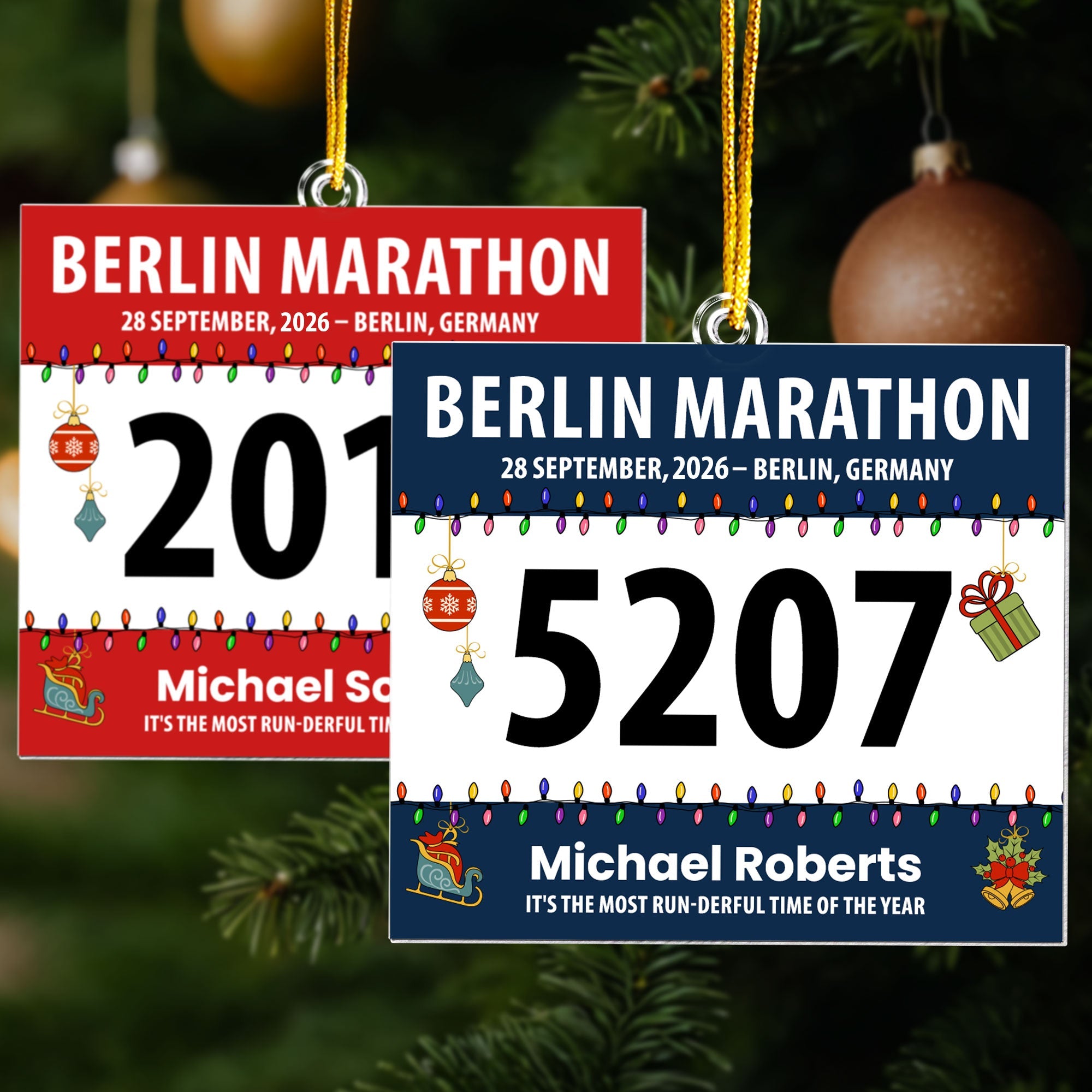 Race Bib For Runner Personalized Acrylic Ornament_5_07fc6c0b 1992 4dc3 86b5 fd52a12669bb