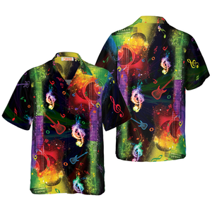 Rainbow Guitars Hawaiian Shirt