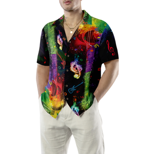 Rainbow Guitars Hawaiian Shirt