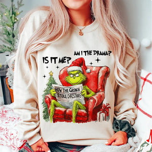 Retro  Green Monster Sweatshirt,  Merry Christmas Gifts DN100