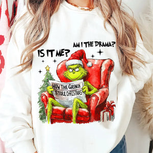 Retro  Green Monster Sweatshirt,  Merry Christmas Gifts DN100