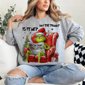 Retro  Green Monster Sweatshirt,  Merry Christmas Gifts DN100