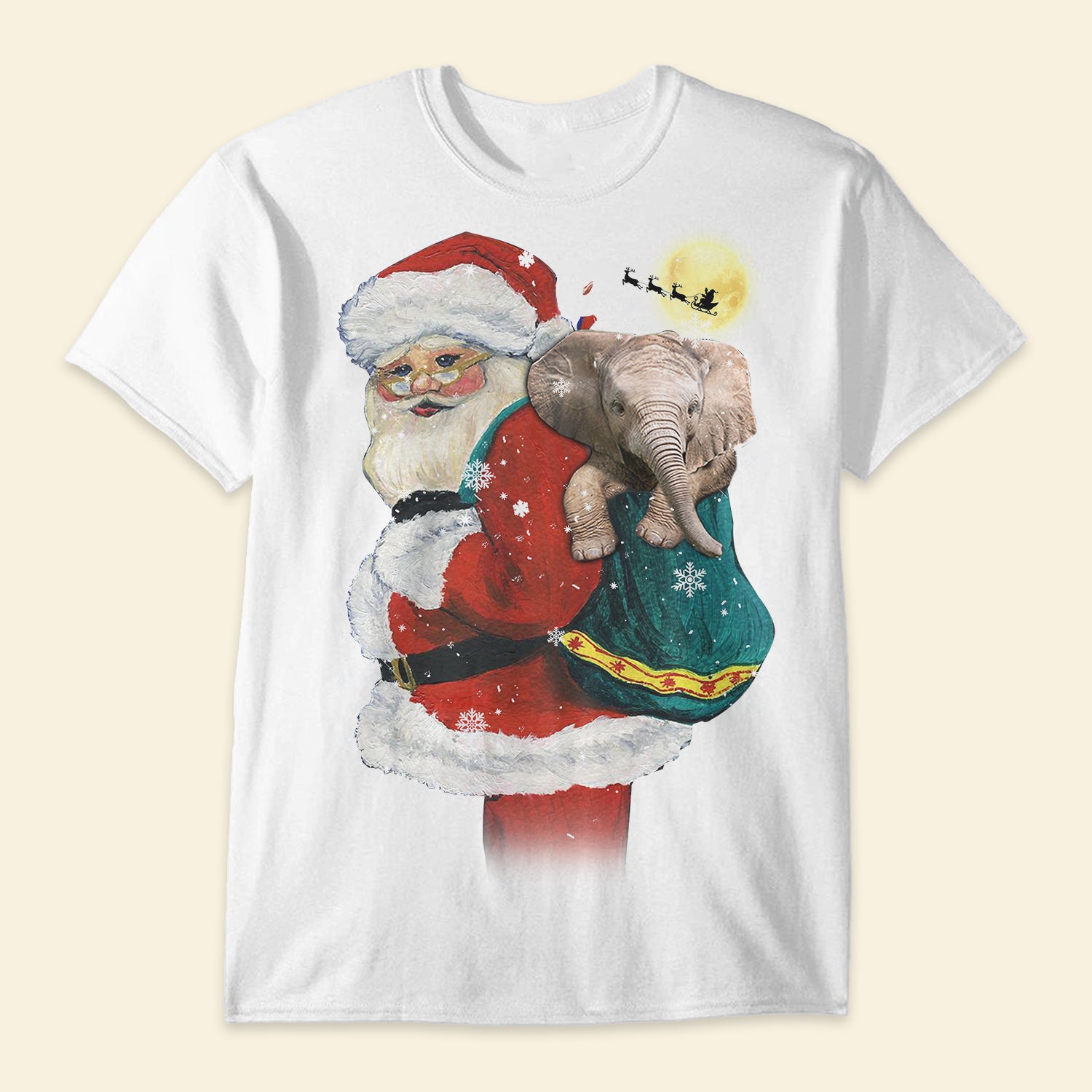 Santa and Elephant - Shirt
