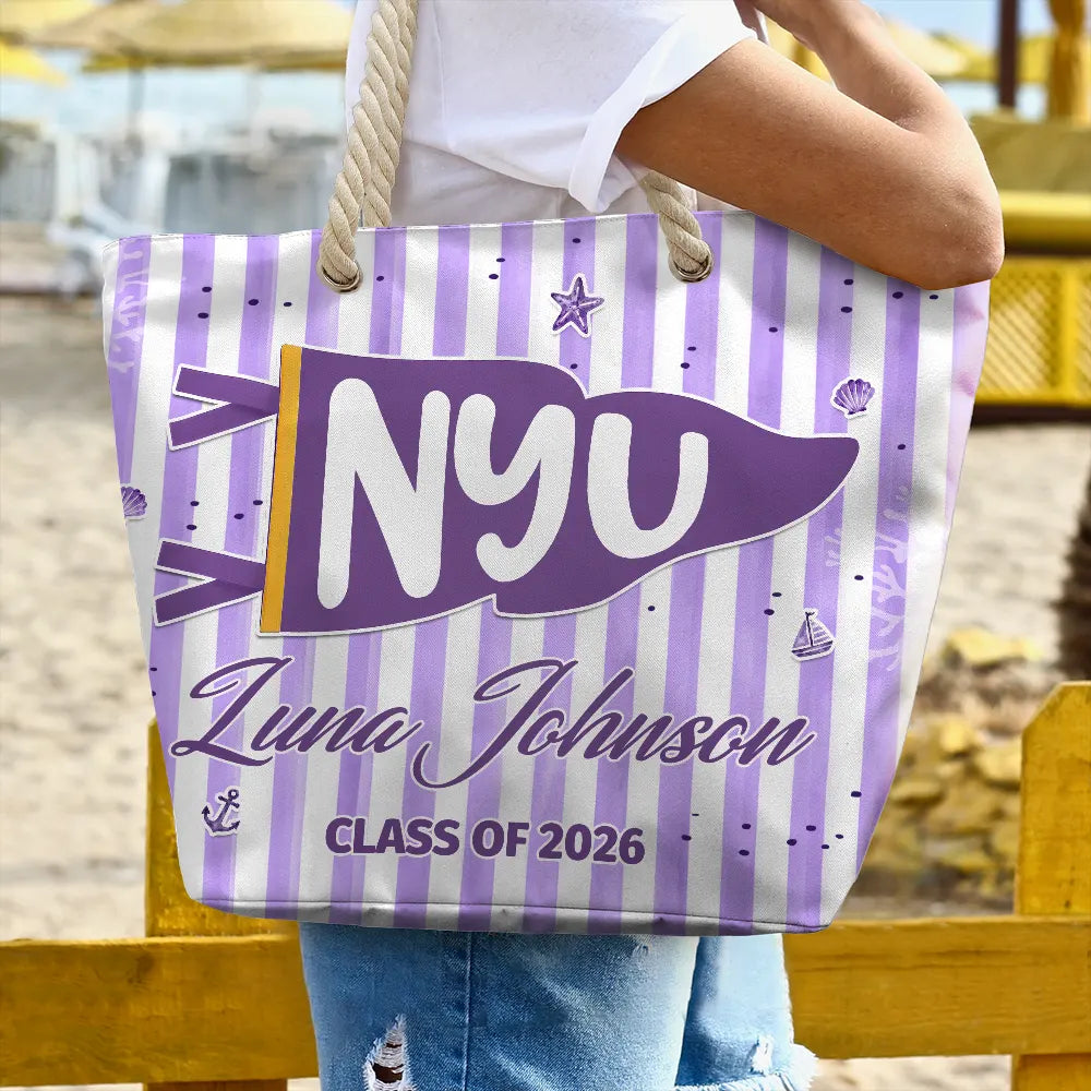 SchoolPennantFlag PersonalizedBeachBag AT2210 DSR1032 MK 2