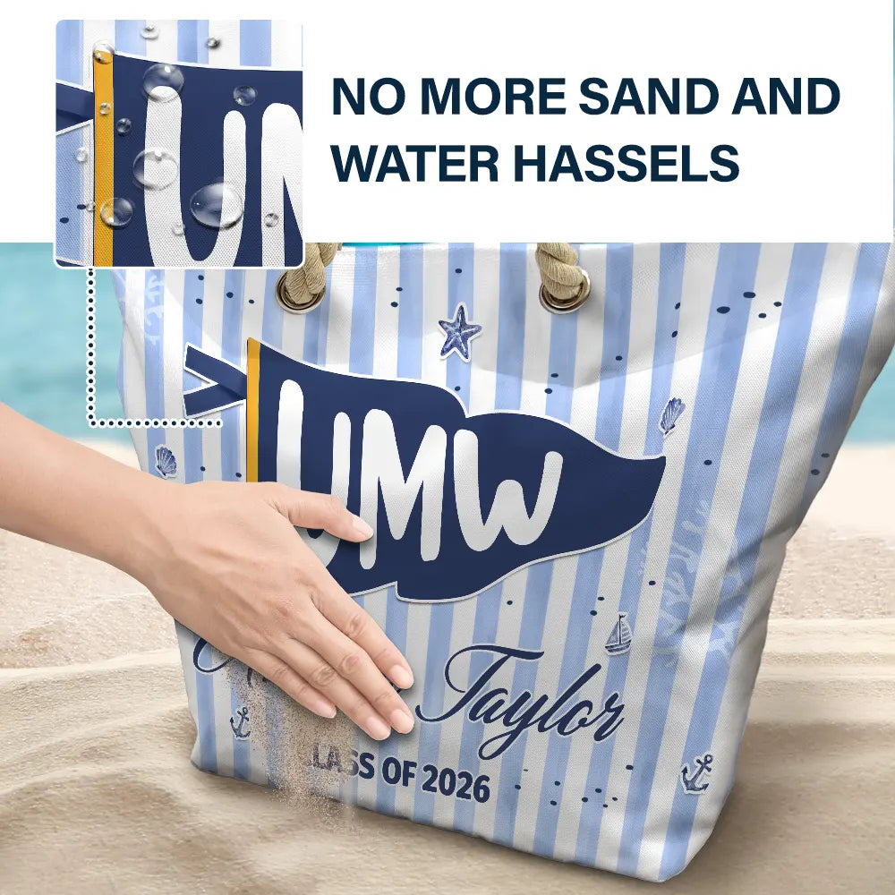 SchoolPennantFlag PersonalizedBeachBag AT2210 DSR1032 MK 5