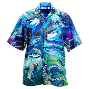 Shark Be A Shark Blue Ocean Hawaiian Shirt