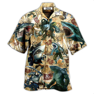 Shark Be Jawsome Be A Shark - Hawaiian Shirt