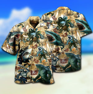 Shark Be Jawsome Be A Shark - Hawaiian Shirt