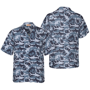 Shark Camouflage Hawaiian Shirt