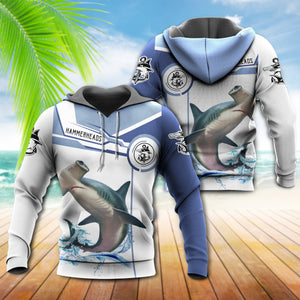 Shark Hammerhead Shark Fishing Team Catch and Release - Hoodie