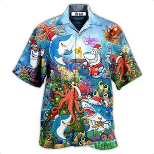 Shark Happy New Year Hawaiian Shirt