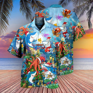 Shark Happy New Year Hawaiian Shirt