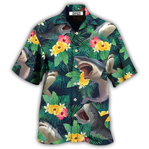 Shark Tropical - Hawaiian Shirt Summer Vibes 