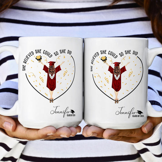 She Believed She Could So She Did Personalized Mug_2