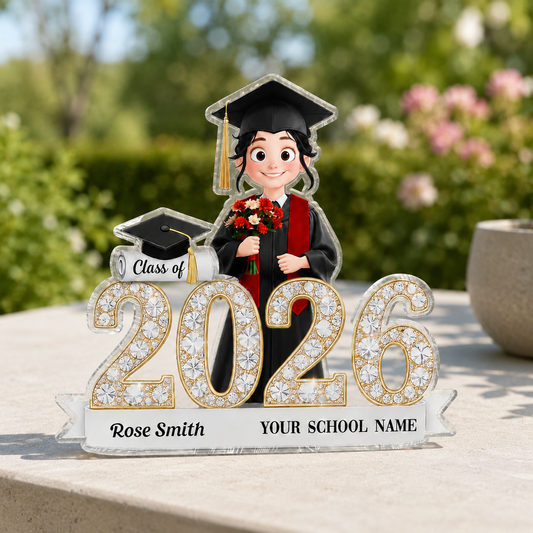 ShiningEffectClassOfGraduationSenior PersonalizedAcrylicBlockPlaque GiftForGraduationDay_GraduationGift_Keepsake_5