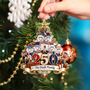 LA02. USA 250th Anniversary Snowman Christmas Keepsake Gift For Family - Personalized Acrylic Ornament