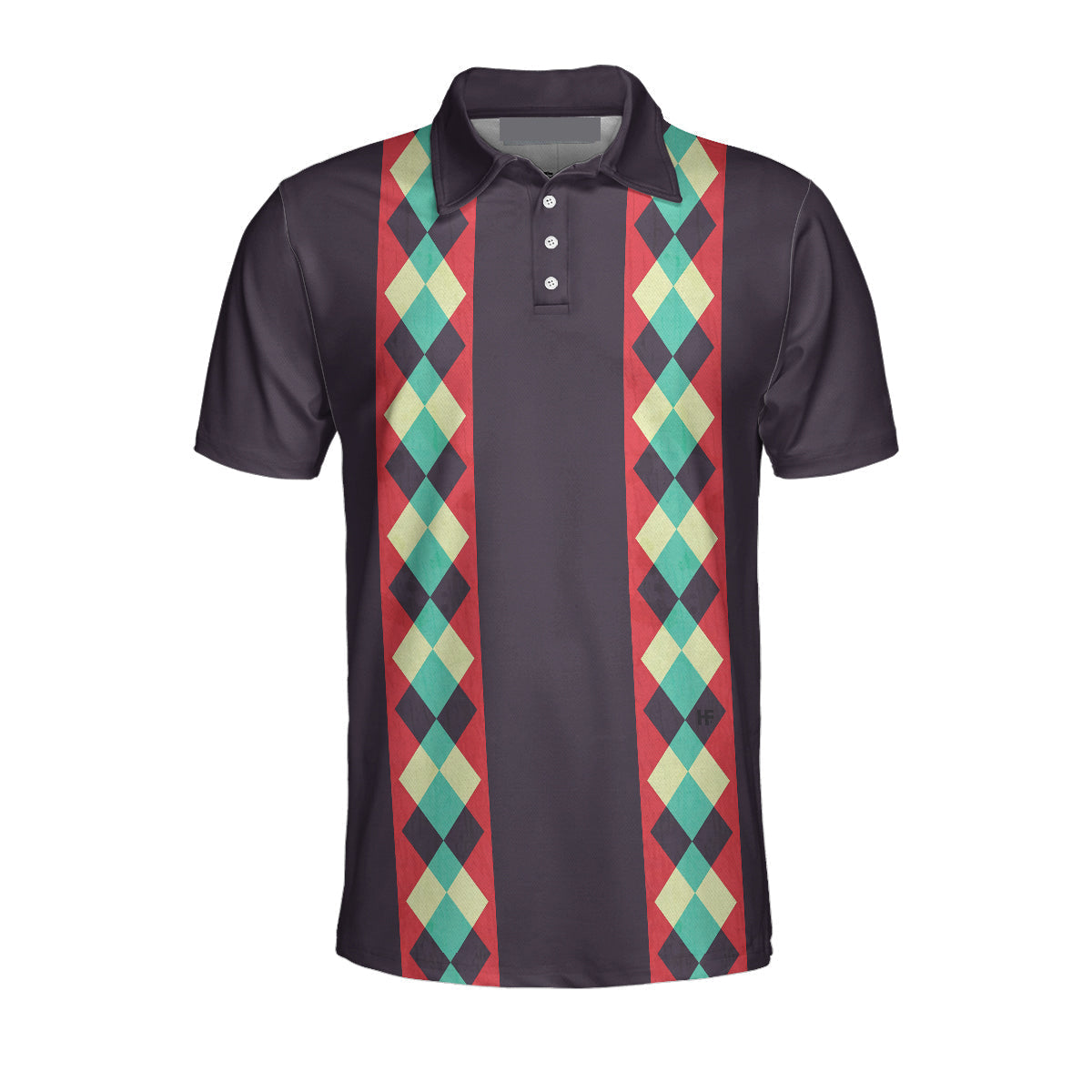 Splits Happen Plaid Pattern Bowling Style Polo Shirt For Bowlers Men