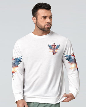 Stand For The Flag Kneel For The Cross Eagle - Men's All Over Print Shirt - AT4080529