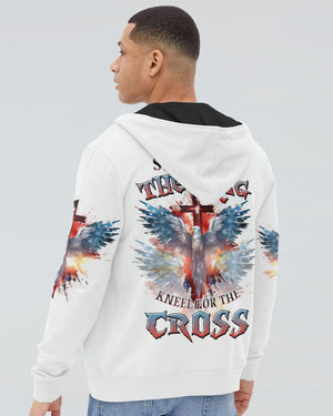 Stand For The Flag Kneel For The Cross Eagle - Men's All Over Print Shirt - AT4080529