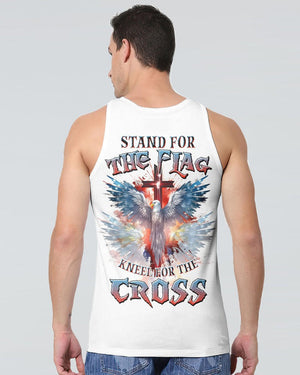 Stand For The Flag Kneel For The Cross Eagle - Men's All Over Print Shirt - AT4080529