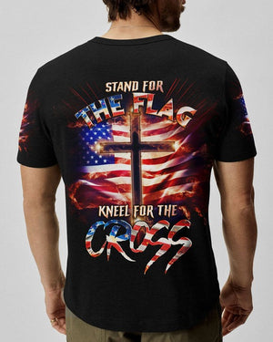 Stand For The Flag Kneel For The Cross Men's All Over Print Shirt - AT407006