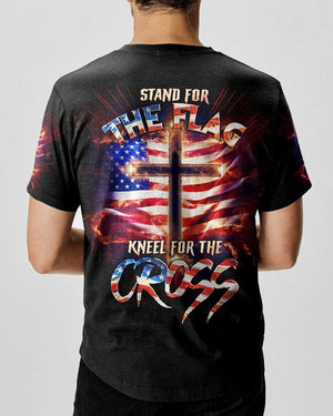 Stand For The Flag Kneel For The Cross Men's All Over Print Shirt - AT407006