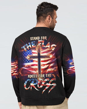 Stand For The Flag Kneel For The Cross Men's All Over Print Shirt - AT407006