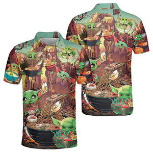 Star Wars Baby Yoda Cute Ramen - Polo Shirt