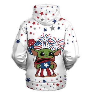 Star Wars Baby Yoda Independence Day Gift For Fans - Hoodie