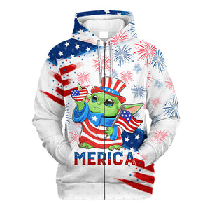 Star Wars Baby Yoda Independence Day Gift For Fans - Hoodie