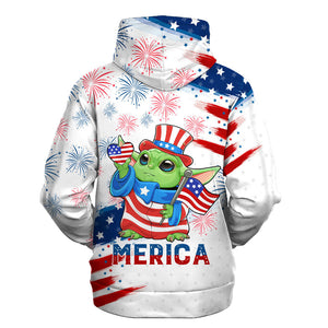 Star Wars Baby Yoda Independence Day Gift For Fans - Hoodie