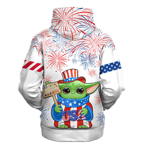 Star Wars Baby Yoda Independence Day Gift For Fans - Hoodie