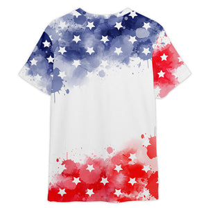 Star Wars Adorable Yoda Merica Independence Day 3D T-shirt