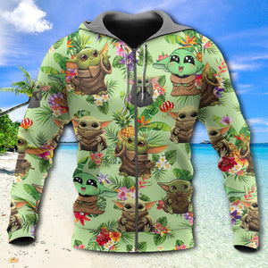 Star Wars Baby Yoda Tropical Summer Gift For Fans - Hoodie