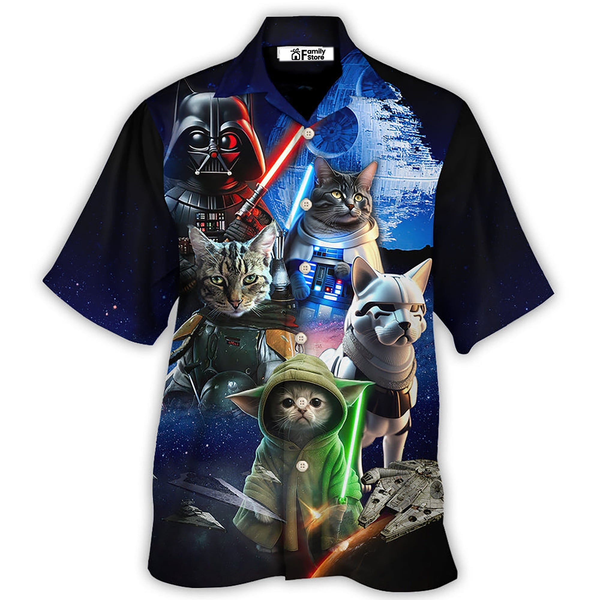 Star Wars Cat All Star - Hawaiian Shirt