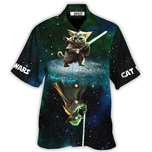 Star Wars Cat Yoda - Hawaiian Shirt