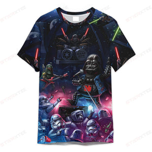 Star Wars Dark Side Rock Music - 3D T-shirt