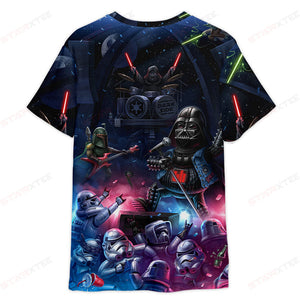 Star Wars Dark Side Rock Music - 3D T-shirt